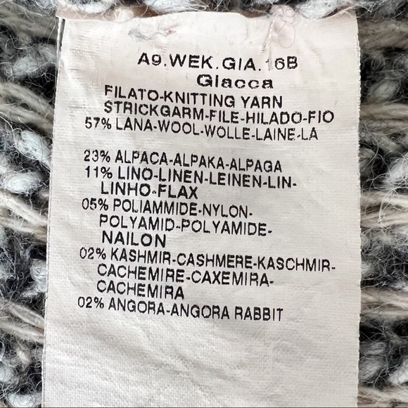 MaxMara Weekend Chunky Alpaca Cashmere Zip Cardigan | M - Picture 10 of 11